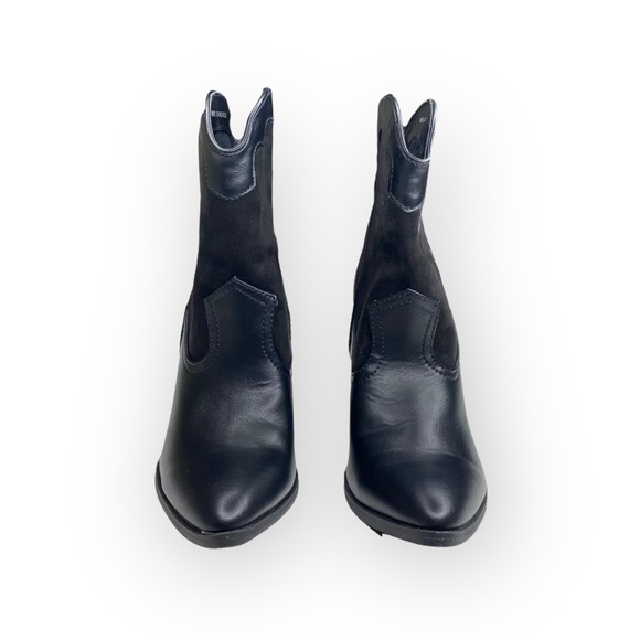 new Dolce Vita ⌘ Nichole Western Chunky Heel Sleek Cowboy Boot ⌘ Black ⌘ 6.5M - Picture 11 of 16